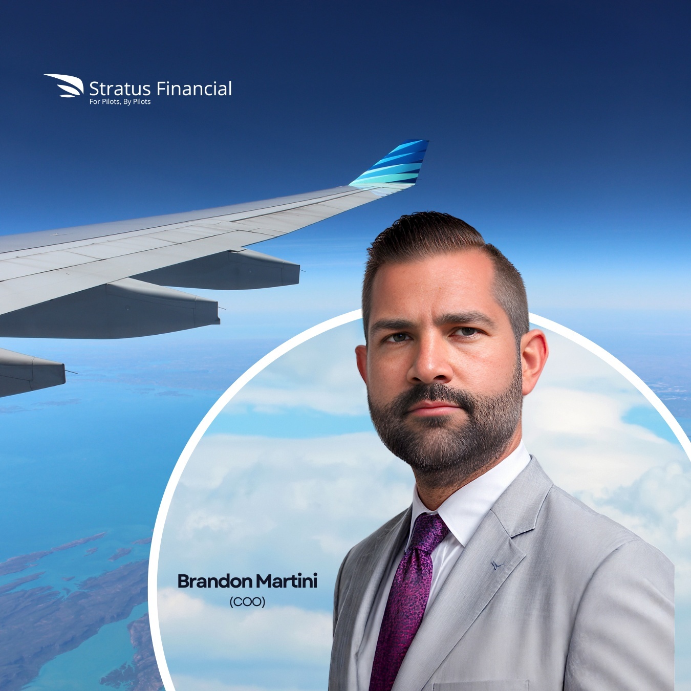 Meet Brandon Martini, the COO at Stratus Financial. Discover his journey from flight school owner to financial innovator.