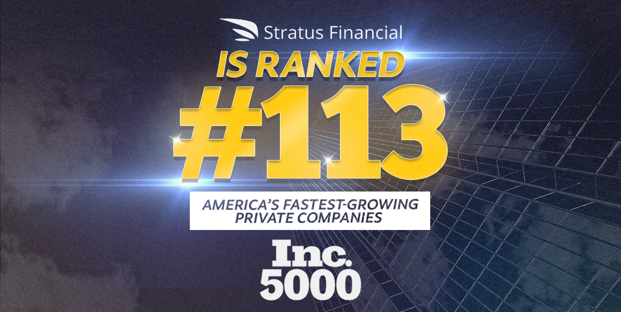 Stratus Financial Ranks #113 on 2025 Inc. 5000 | Student Pilot Financing Leader